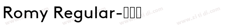 Romy Regular字体转换